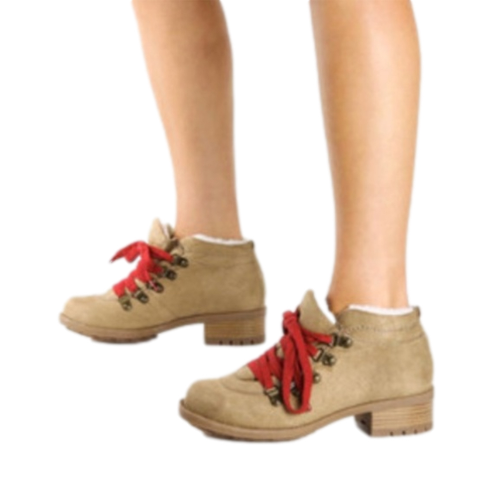 Kenzie Girl Kendrina logger boots Sz 7 NEW faux shearling lined hiking